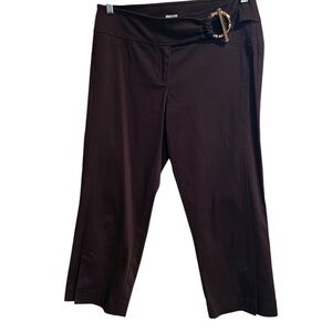 Cache Brown Capris with Gold Buckle